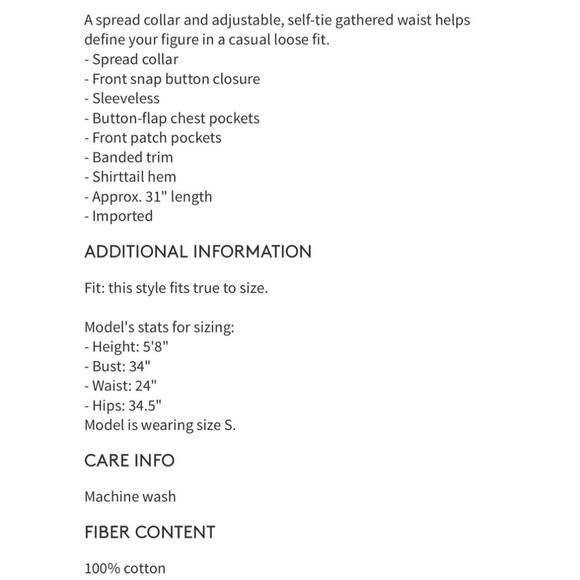 Free People Too Far black Sleeveless Utility Long Tunic Vest Top oversized XS - Picture 11 of 11